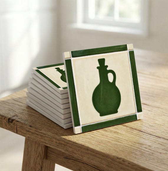 Verde olivo Oil Bottle — vista 2