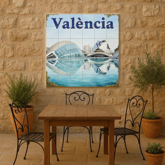 Arte mural de la Ciudad de las Artes y las Ciencias de Valencia — vista 2