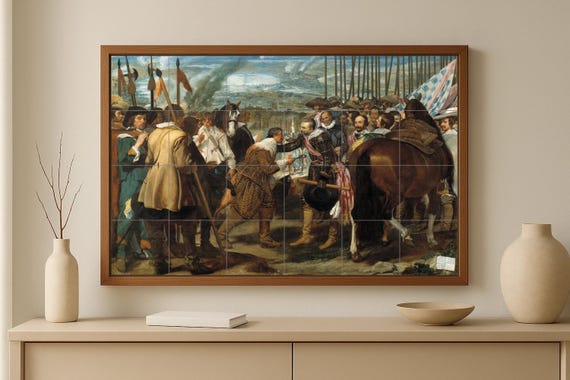 Mural de cerámica La rendición de Breda