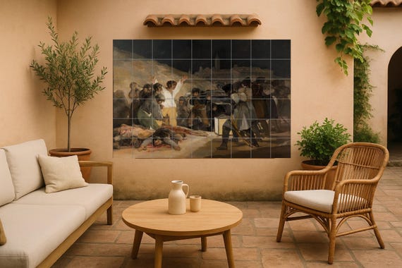 Mural de azulejos de cerámica del 3 de mayo de 1808 — vista 4