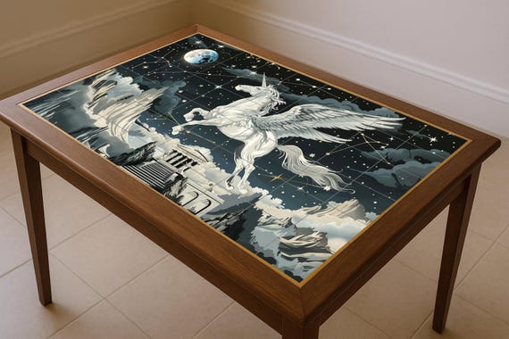 Mural de azulejos de Pegaso mítico — vista 4