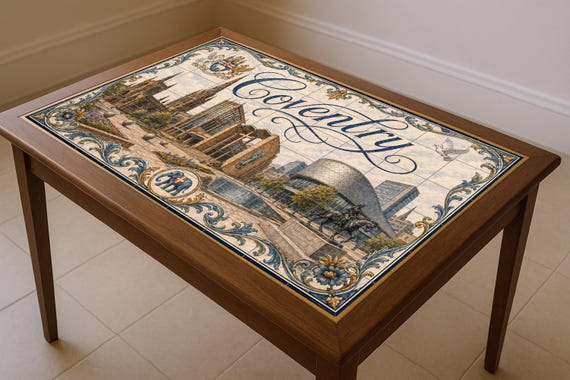 Mural de azulejos de cerámica de Coventry, Inglaterra, decoración artística p…
