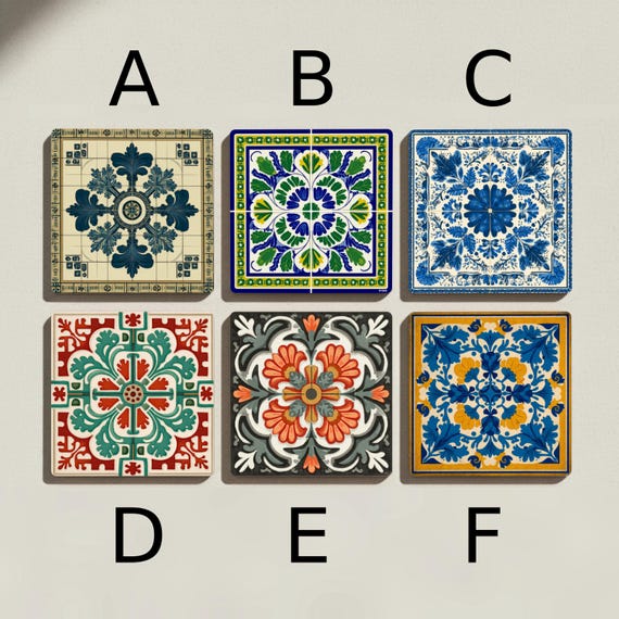 Rosetones de azulejo barroco ibérico — vista 2