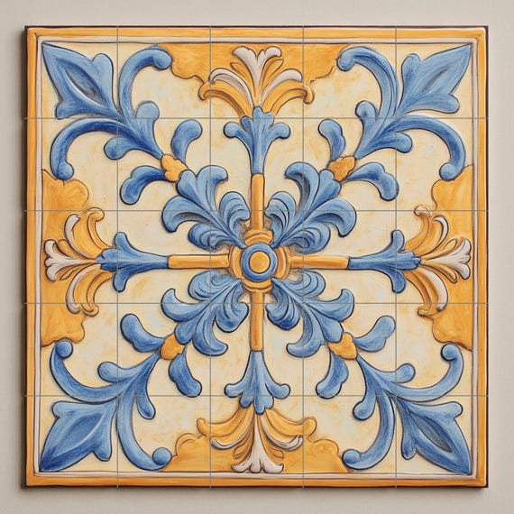 Mural cerámico mediterráneo — vista 3