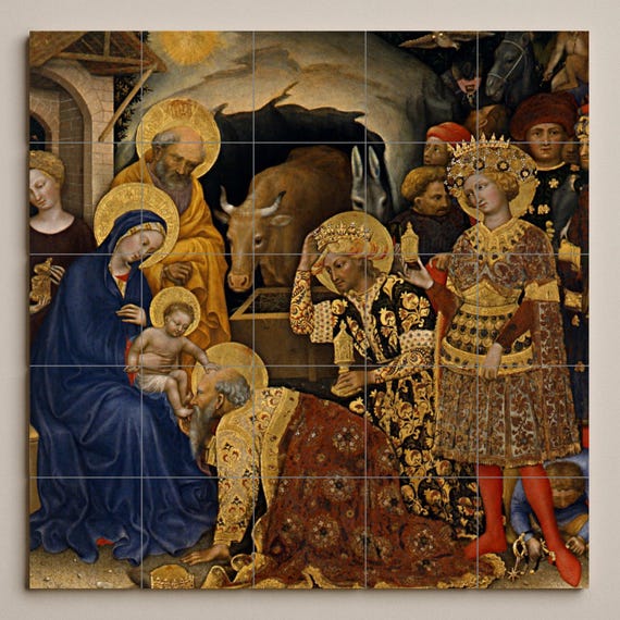Mural de azulejos de la Adoración de los Magos — vista 3