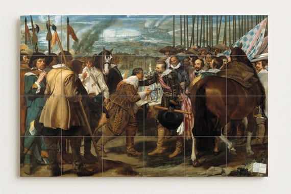Mural de cerámica La rendición de Breda — vista 2