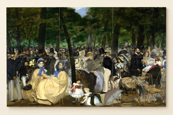 Mural de cerámica con música en las Tullerías — vista 4