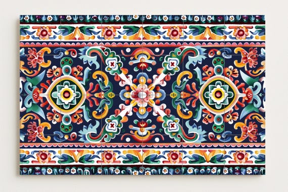 Mural de azulejos de Talavera — vista 2