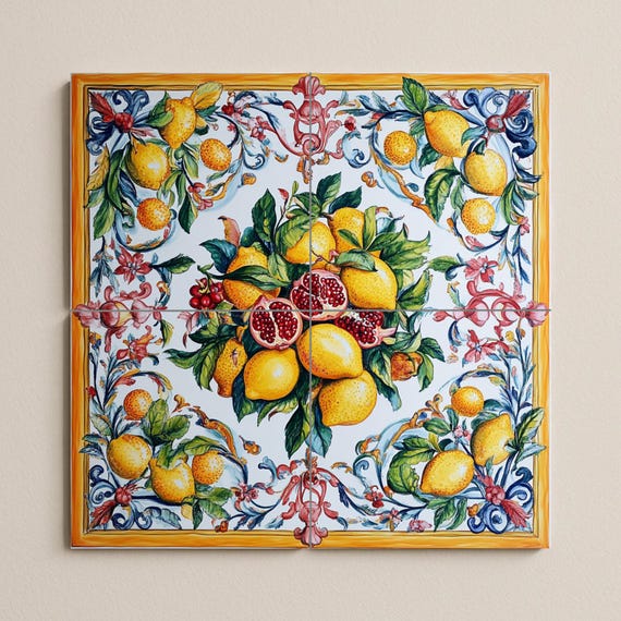 Mural de mayólica siciliana — vista 3