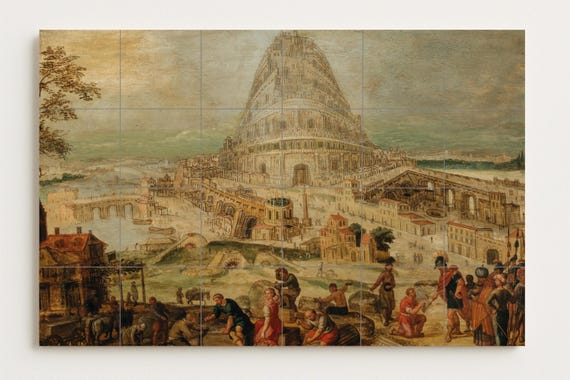 Mural de la Torre de Babel — vista 2