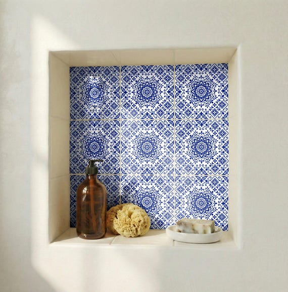 Tangier azul mosaico