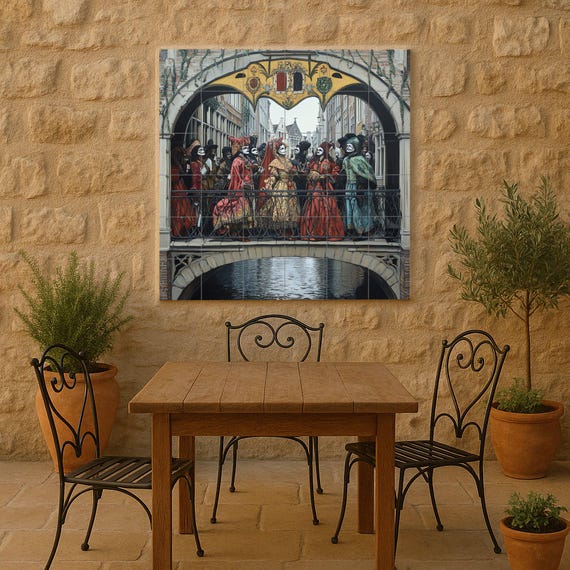 Mural cerámico de la Procesión del Festival Renacentista