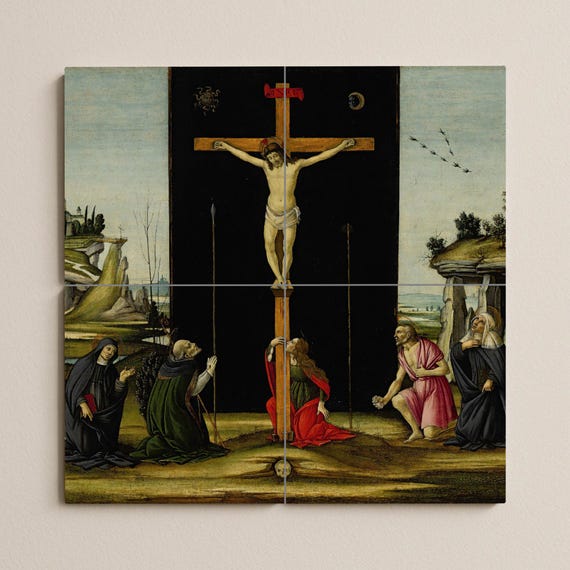 Mural de azulejos de la Crucifixión de Cristo — vista 2