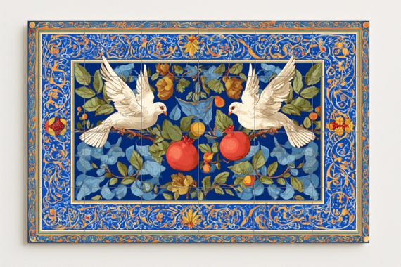 Hermoso azulejo mural — vista 2
