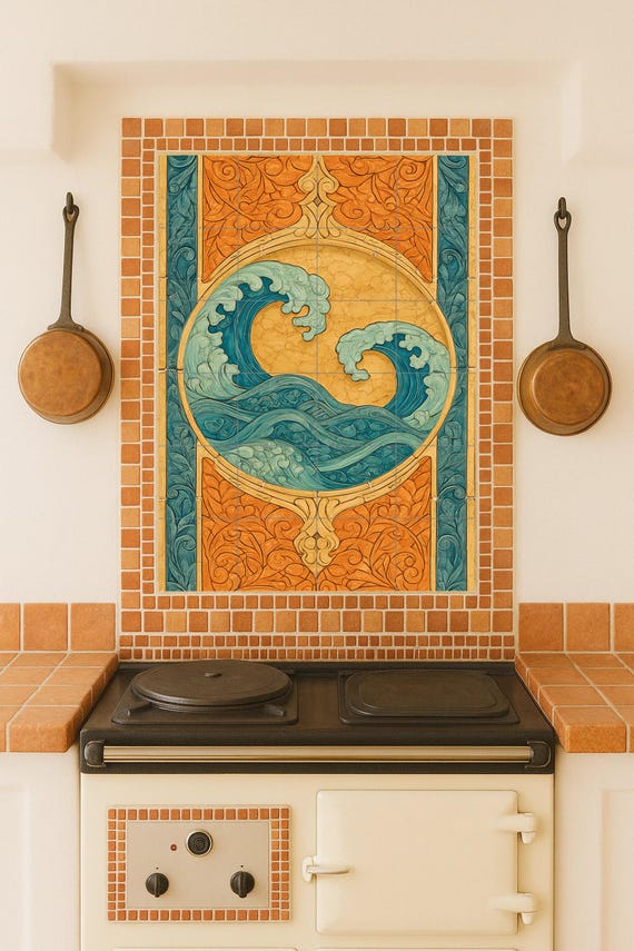 Mural cerámico "Armonía Oceánica" — vista 4