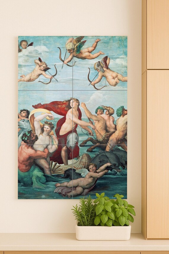 Mural de azulejos de cerámica El triunfo de Galatea — vista 2