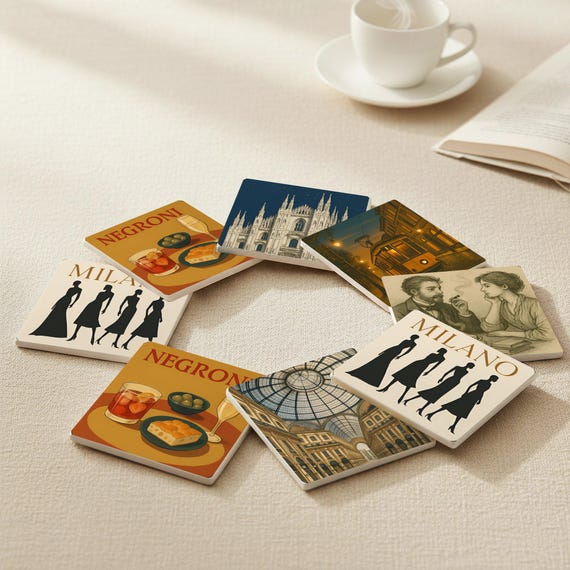 Milan Ceramic Coasters — vista 4