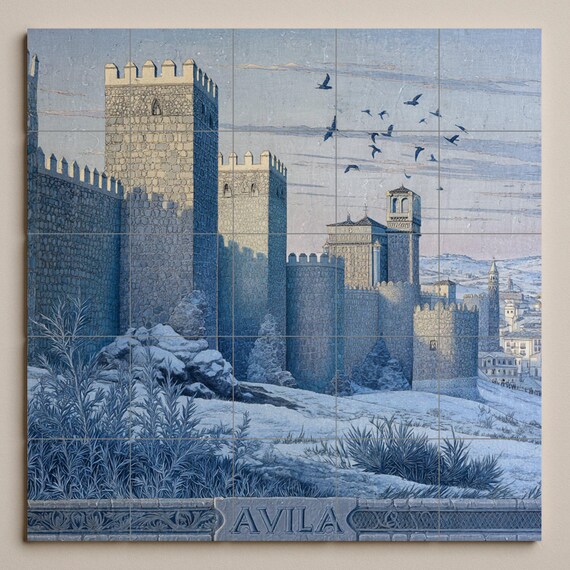 Mural de azulejos de Ávila — vista 3