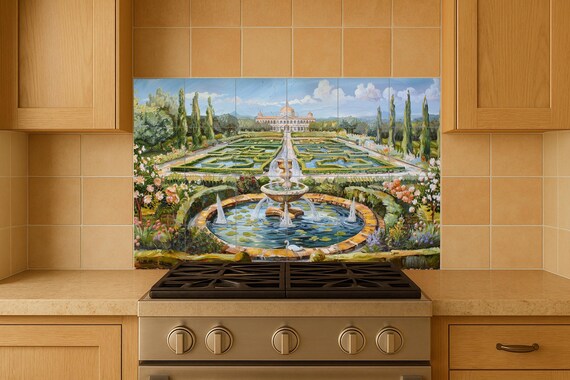 Mural de azulejos del jardín del palacio — vista 3