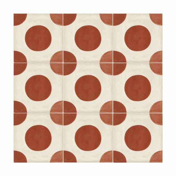 Terracota estilo círculo — vista 3