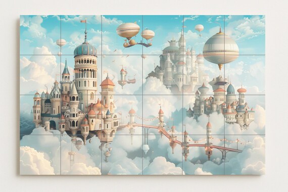 Mural de palacio flotante — vista 2
