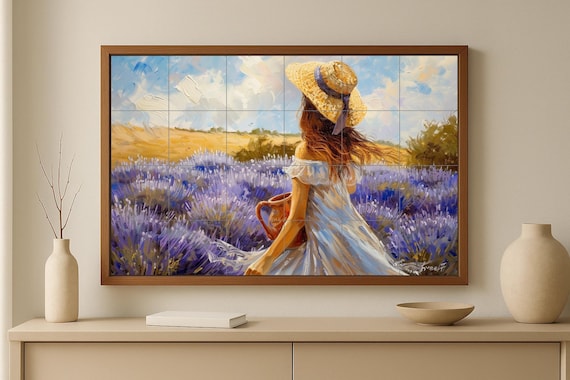 Mural de azulejos de estilo provenzal — vista 4