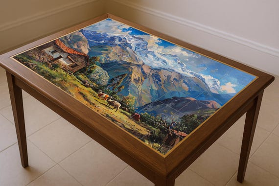 Mural de valle andino — Mural cerámico de Cerámicas La Noria