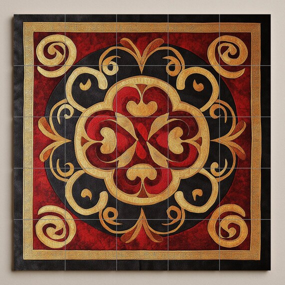 Mural cerámico ornamental — vista 3