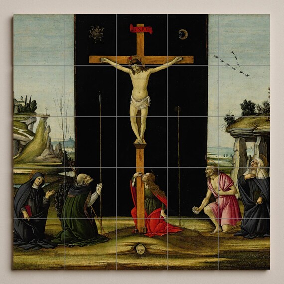 Mural de azulejos de la Crucifixión de Cristo — vista 3