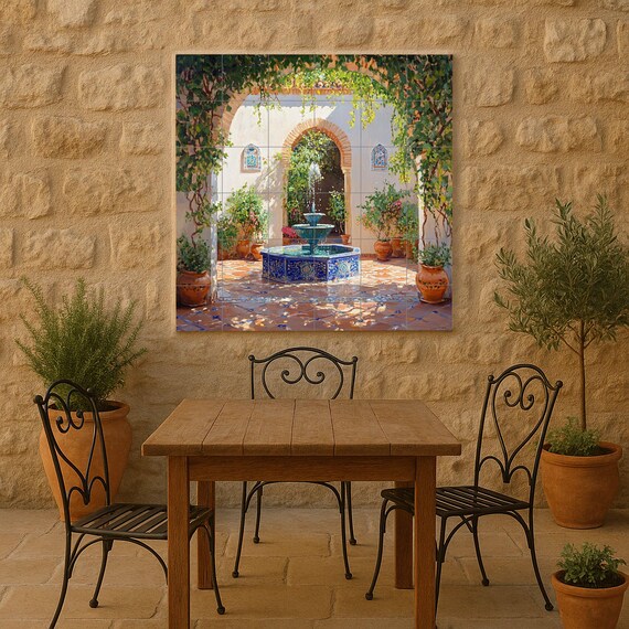 Mural cerámico de un patio andaluz — vista 2