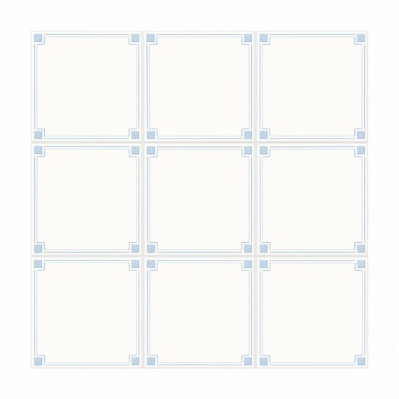 Blanco con azul marco — vista 2
