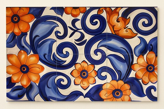 Mural floral mediterráneo — vista 3