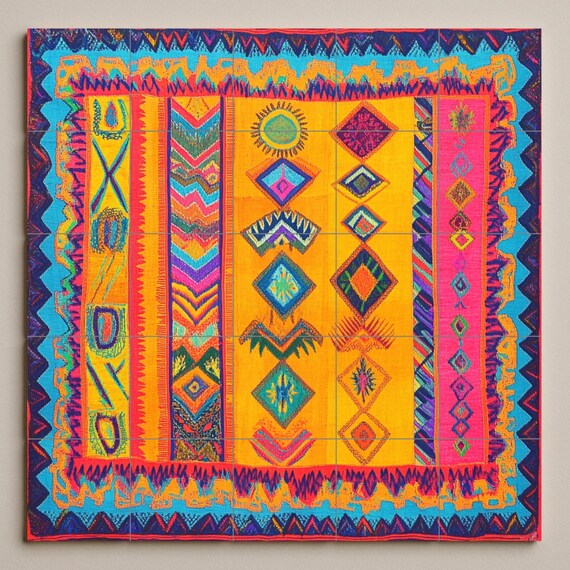 Mural cerámico textil Wayuu — vista 3