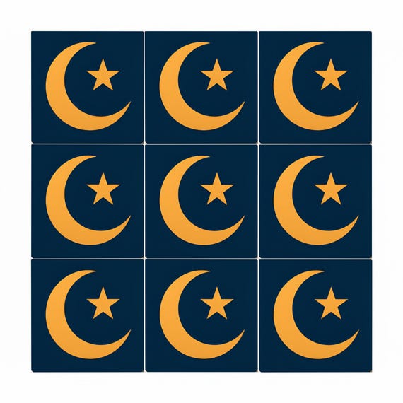 Islamic Crescent luna y estrella — vista 2