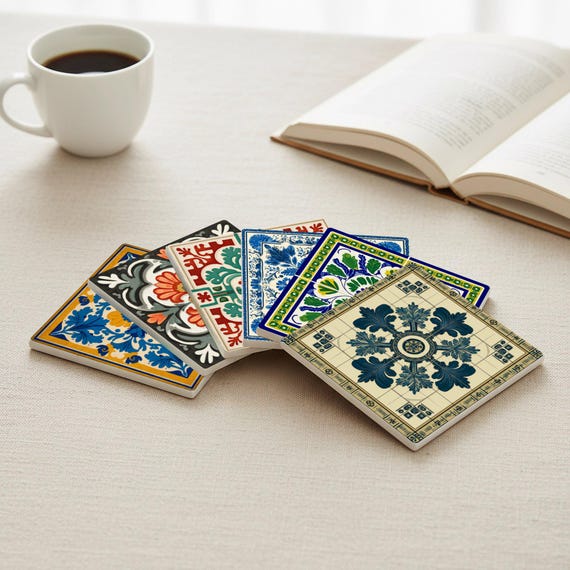 Rosetones de azulejo barroco ibérico — vista 3