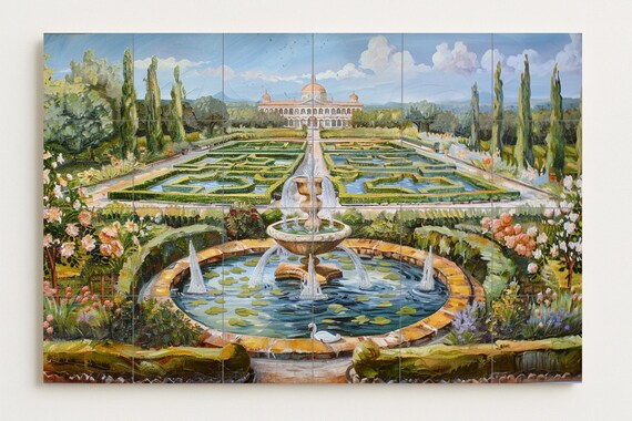 Mural de azulejos del jardín del palacio — vista 2