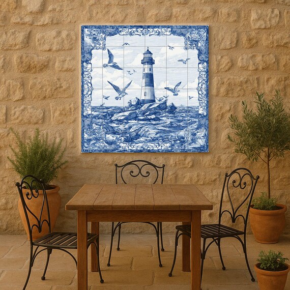 Mural de azulejos de faro — vista 2
