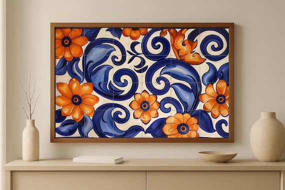 Mural floral mediterráneo — vista 4