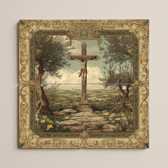 Mural de azulejos de la Crucifixión — vista 4
