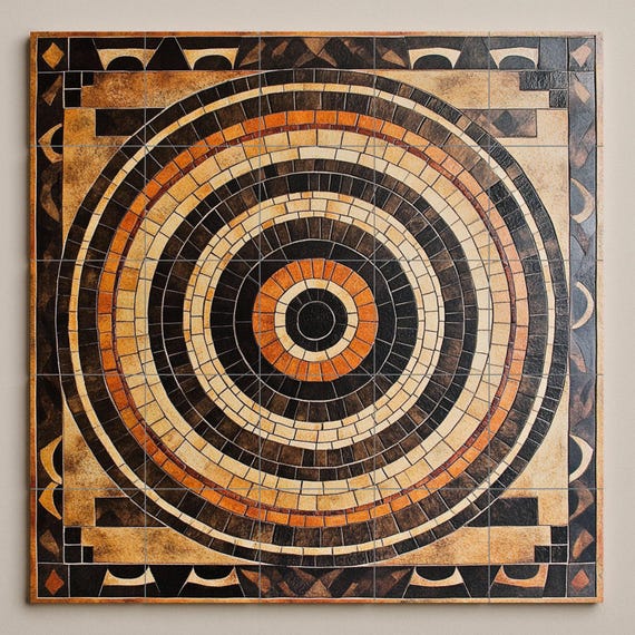 Mural cerámico estilo mosaico — vista 4