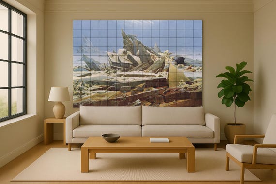 Mural de azulejos de cerámica "Mar de Hielo" — vista 2