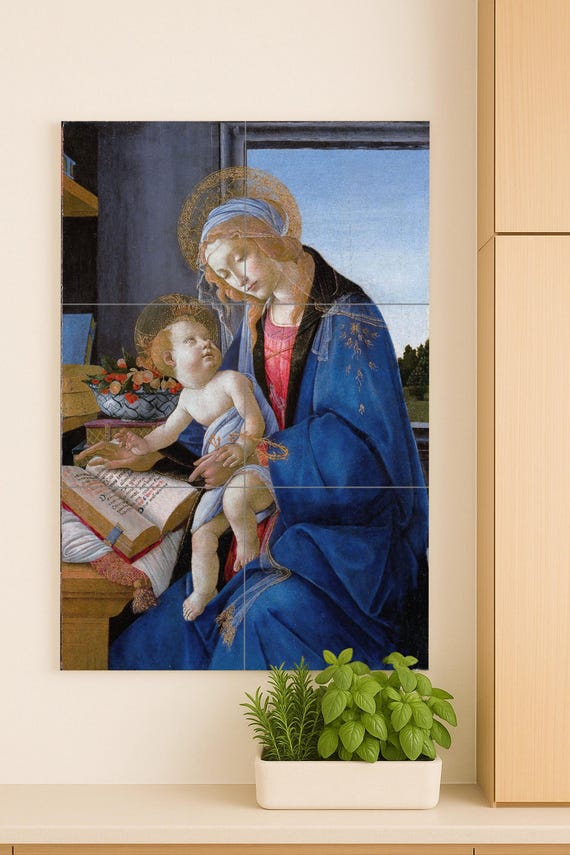 La Virgen y el Niño de Sandro Botticelli — vista 2