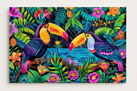 Mural de la selva de Costa Rica — vista 2