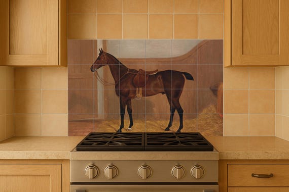 Mural de caballo ecuestre — vista 4