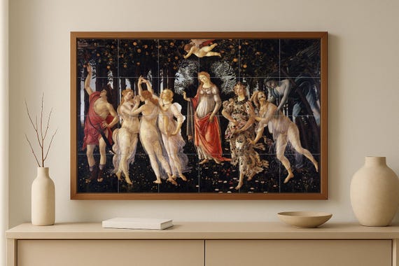 Mural de azulejos de cerámica Primavera — vista 2