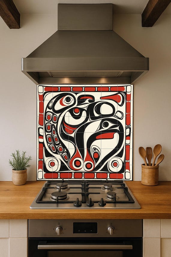 Mural cerámico de inspiración inuit — vista 4
