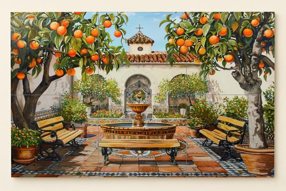 Mural de patio español — vista 2