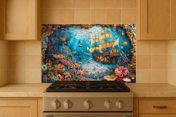 Mural de barco hundido — vista 4