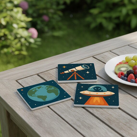 Temática espacial / Posavasos de azulejos astronómicos para decoración — vista 4