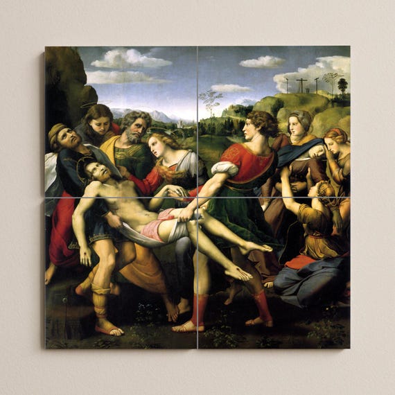 Mural de cerámica del Entierro de Cristo — vista 2